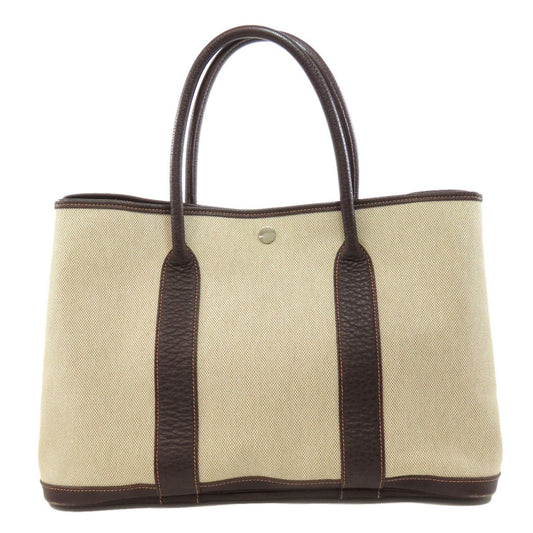 Hermès Garden Party Beige Canvas Tote Bag