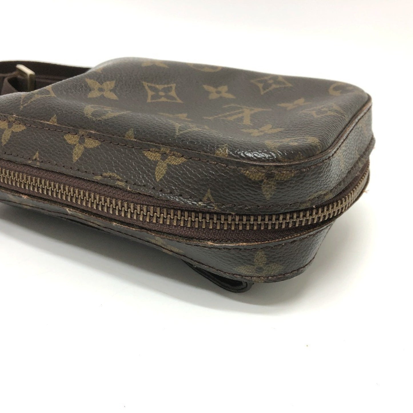 Louis Vuitton Geronimos Brown Canvas Shoulder Bag