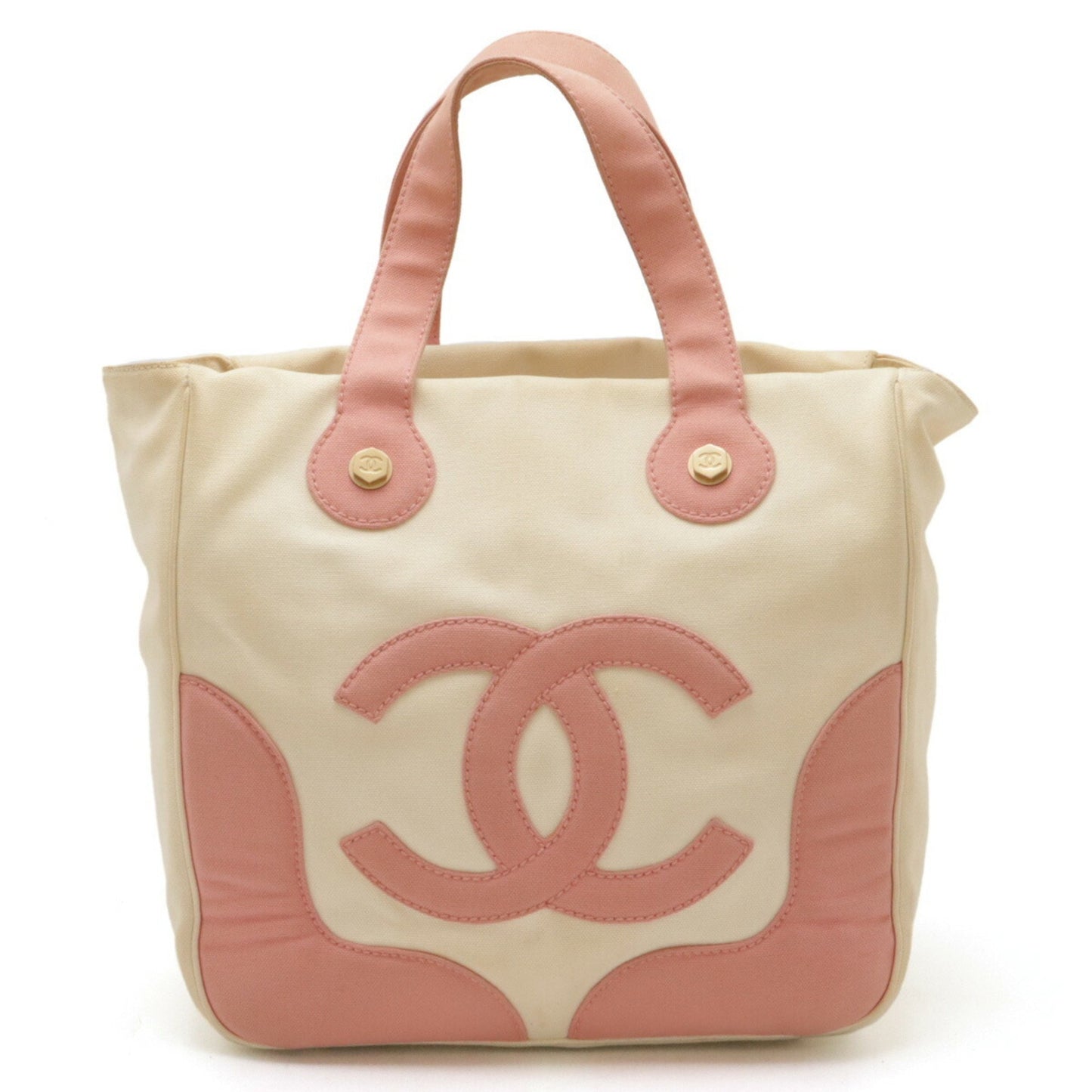 Chanel Marshmallow Beige Canvas Tote Bag