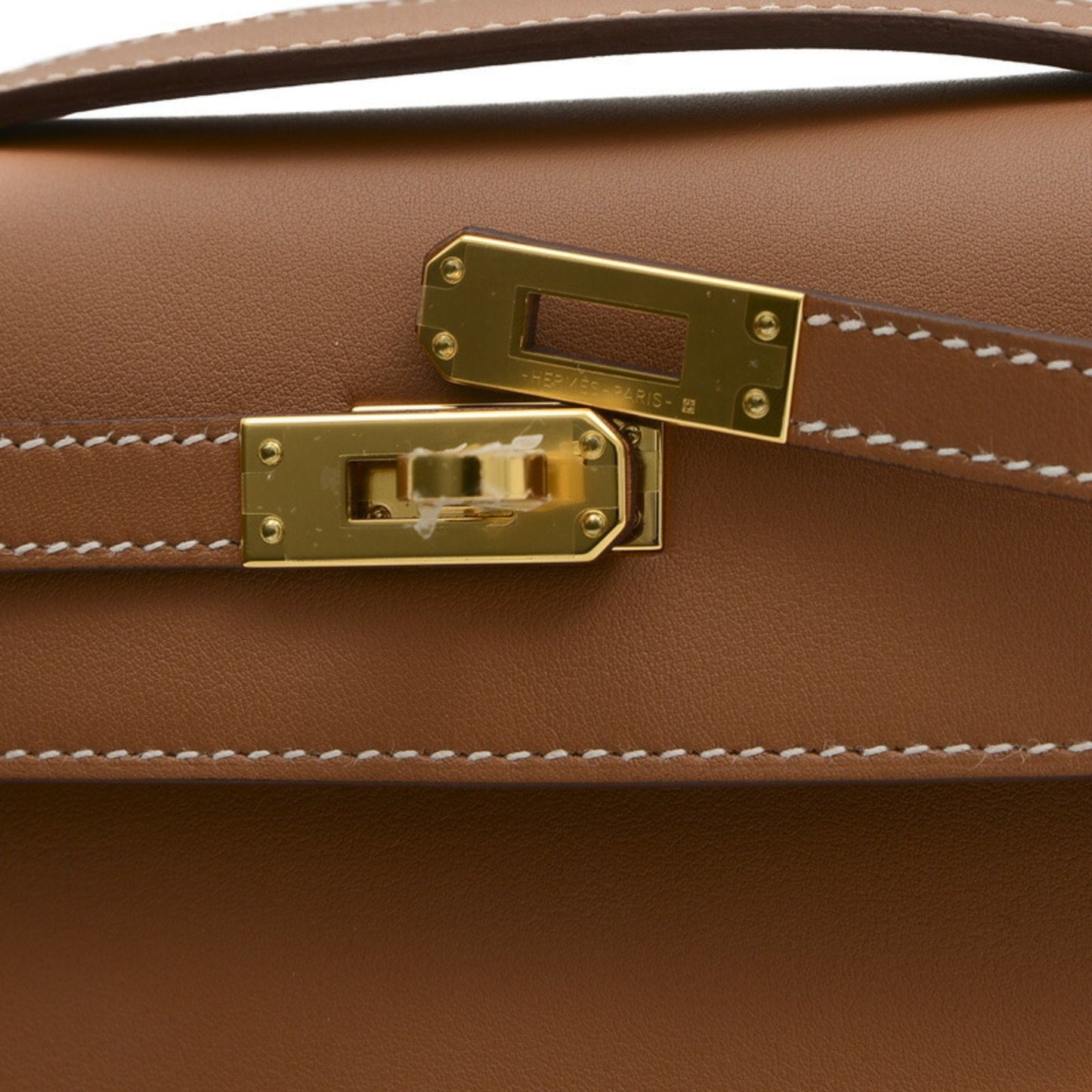 Hermès Kelly Brown Leather Hand Bag