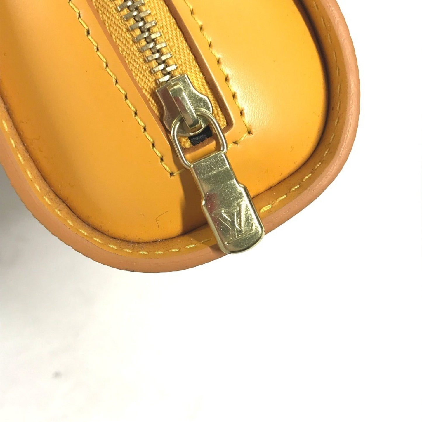 Louis Vuitton Dauphine Yellow Leather Clutch Bag