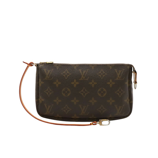 Louis Vuitton Pochette accessoires Brown Canvas Clutch Bag