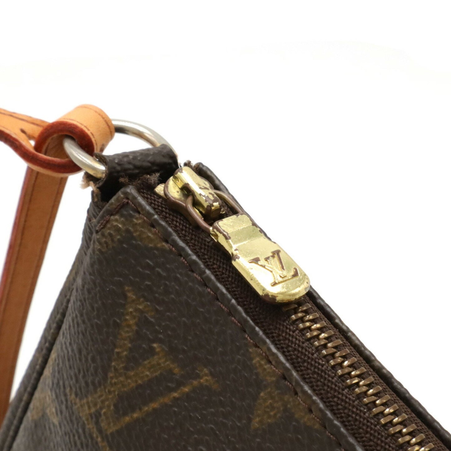 Louis Vuitton Pochette accessoires Brown Canvas Clutch Bag