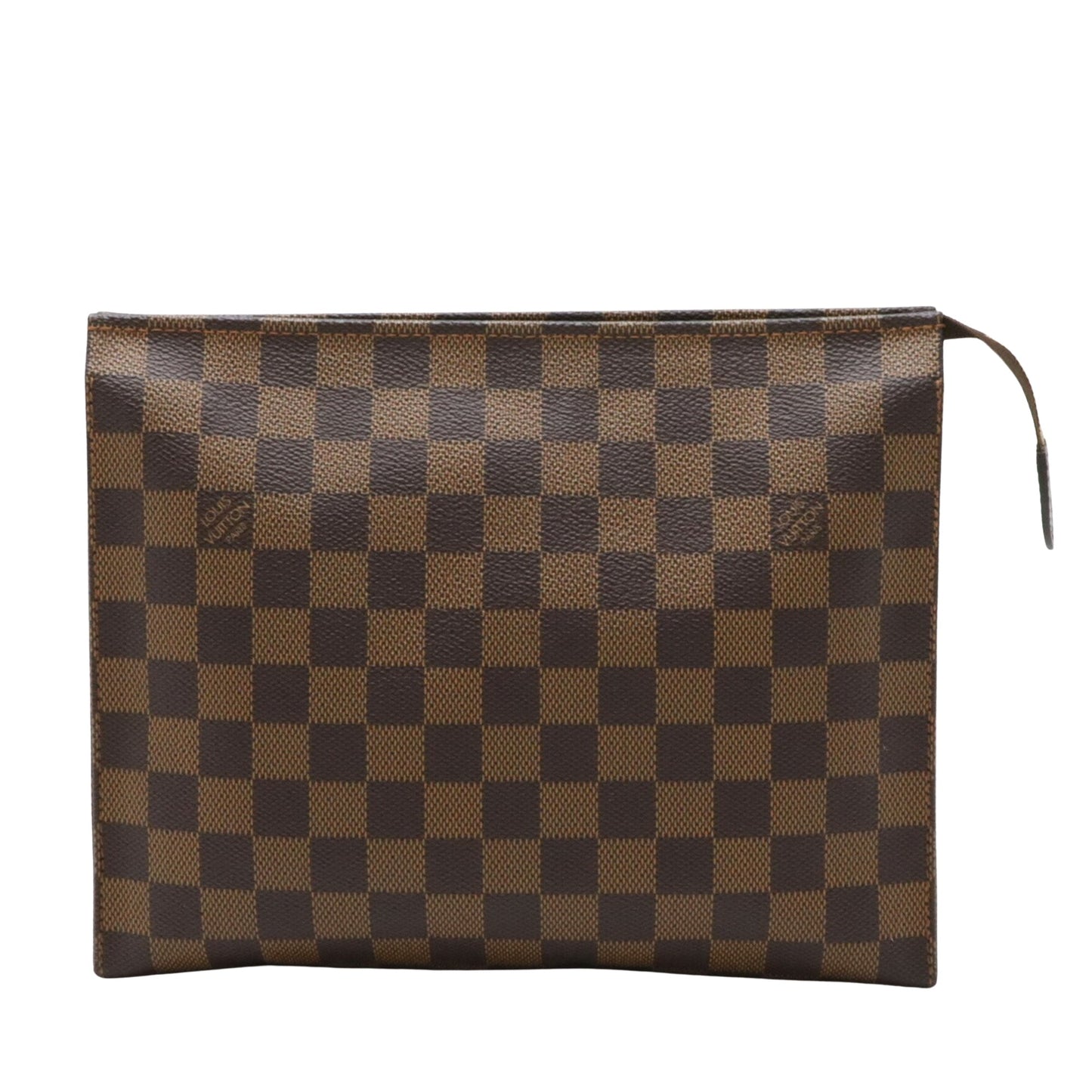 Louis Vuitton Poche Toilette Brown Canvas Clutch Bag