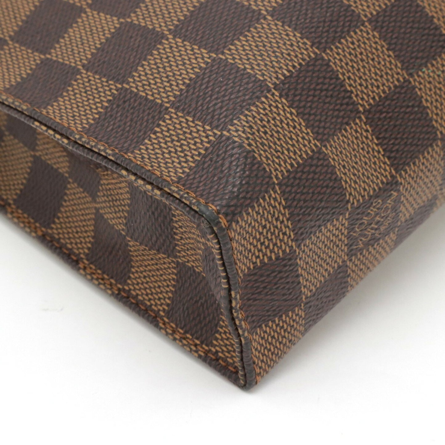 Louis Vuitton Poche Toilette Brown Canvas Clutch Bag