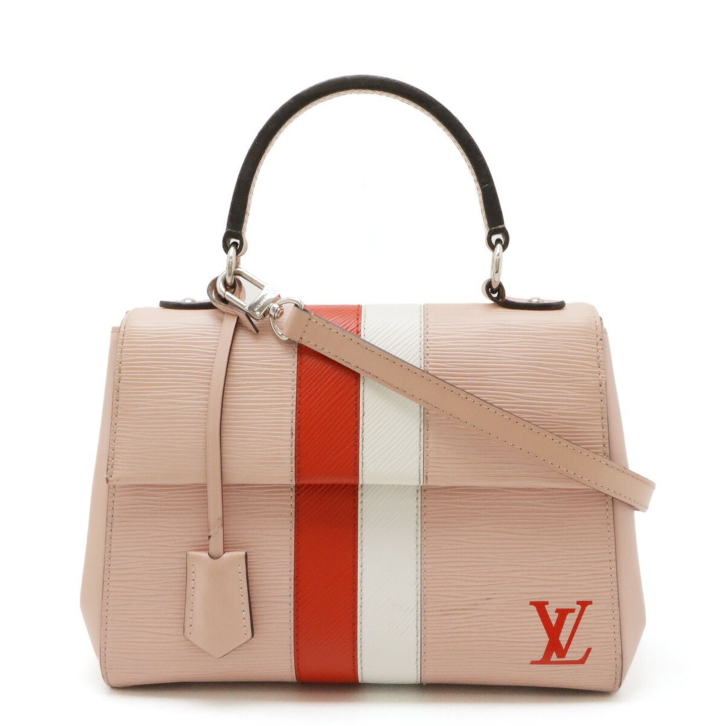 Louis Vuitton Cluny Pink Leather Hand Bag