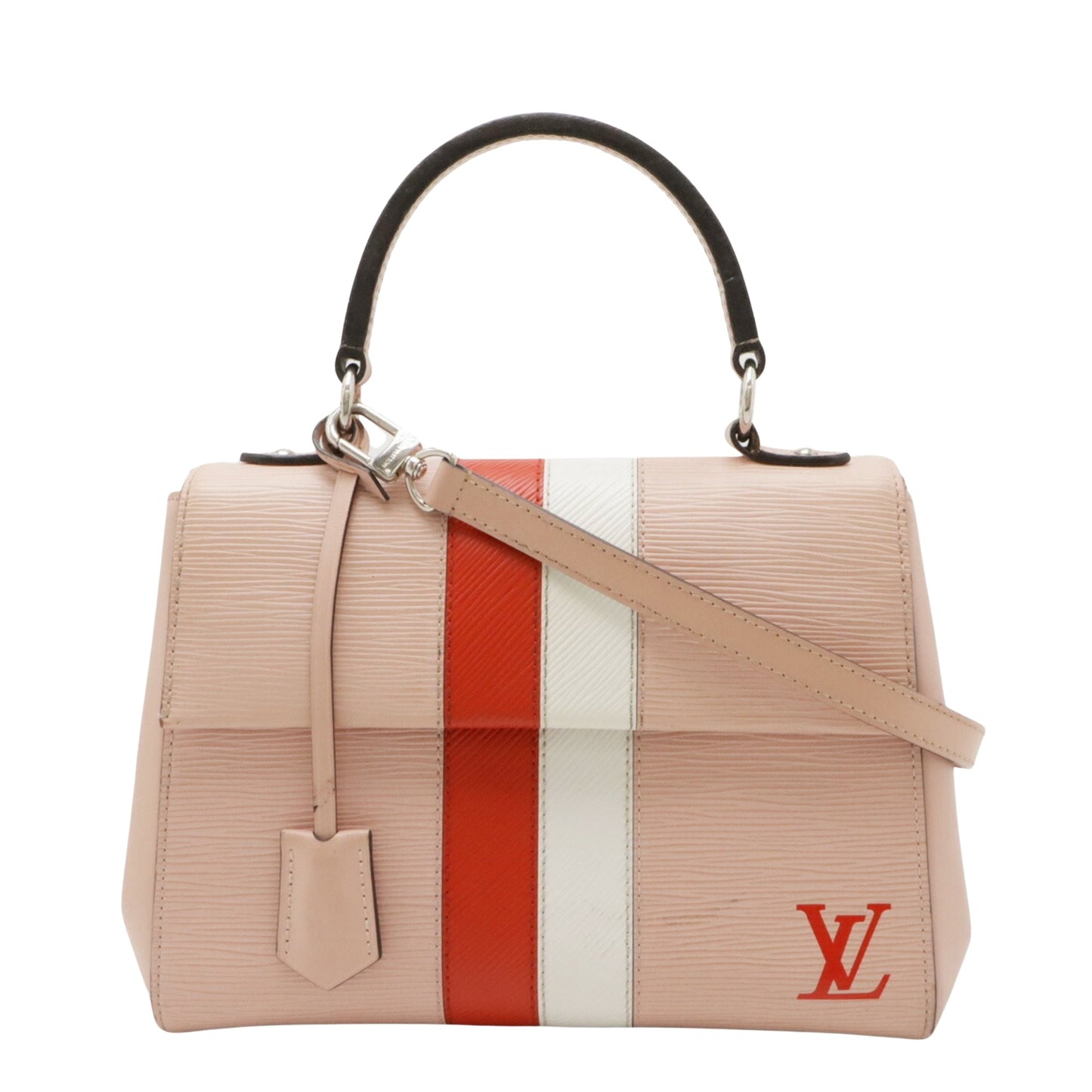 Louis Vuitton Cluny Pink Leather Hand Bag