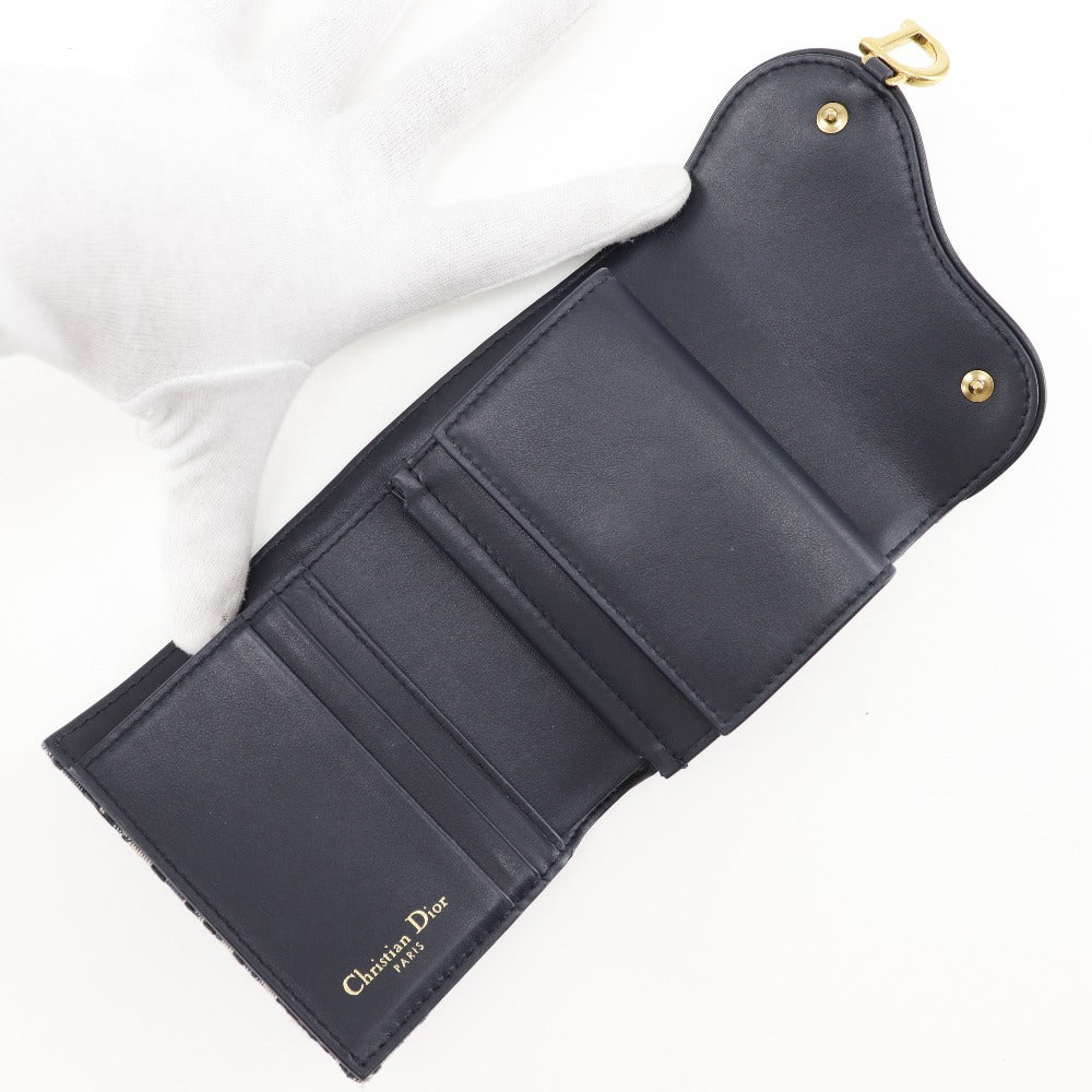 Dior Saddle Navy Canvas Wallet Accessories