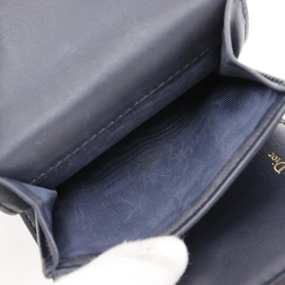 Dior Saddle Navy Canvas Wallet Accessories