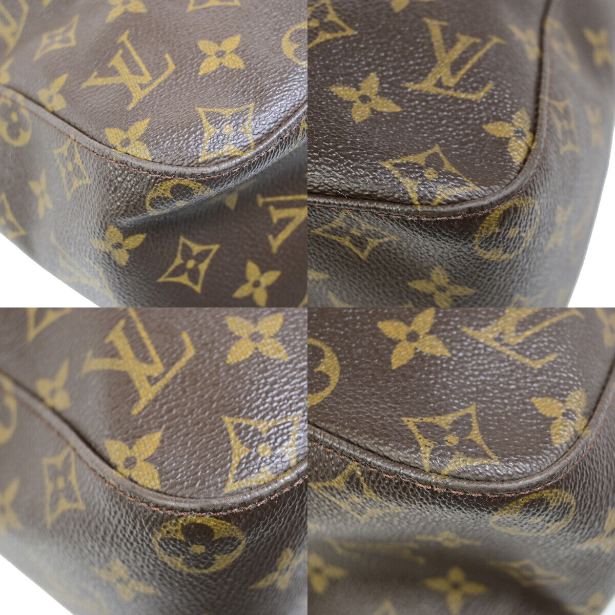 Louis Vuitton Looping GM Brown Canvas Shoulder Bag