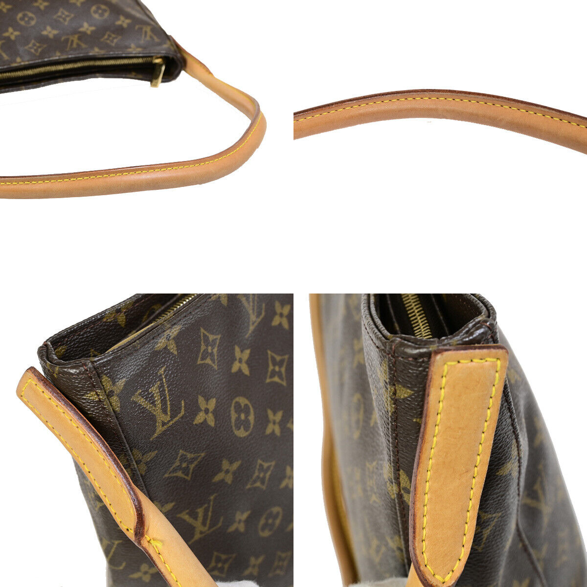 Louis Vuitton Looping GM Brown Canvas Shoulder Bag