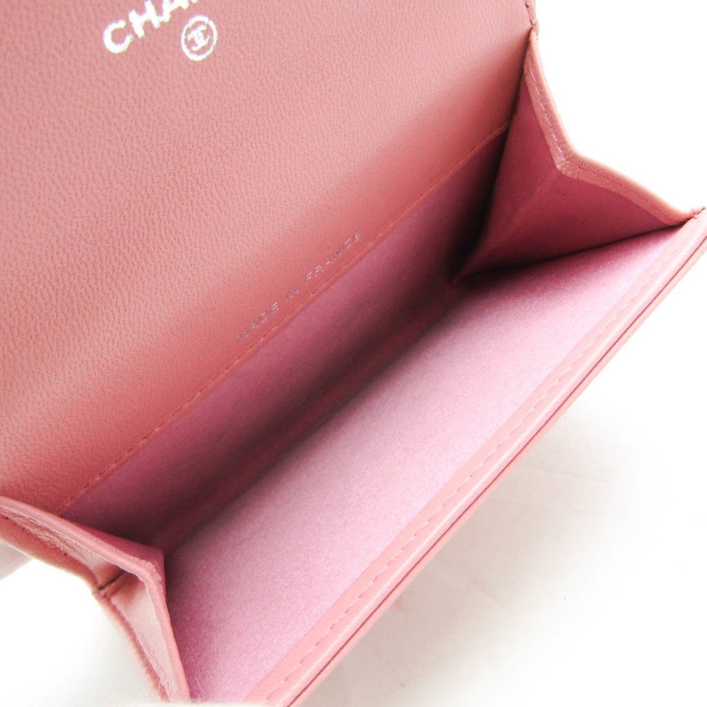 Chanel Camellia Pink Leather Wallet Accessories