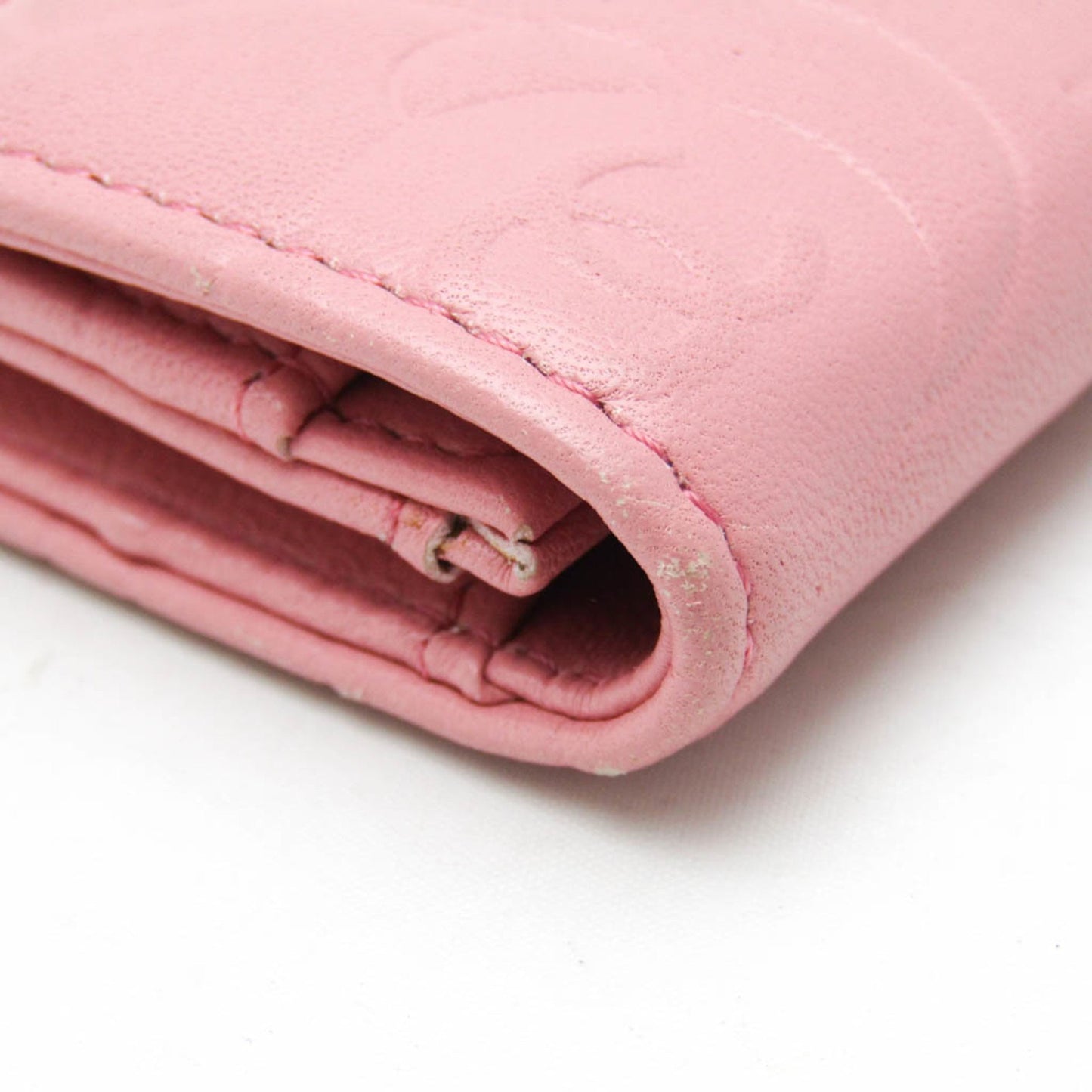 Chanel Camellia Pink Leather Wallet Accessories