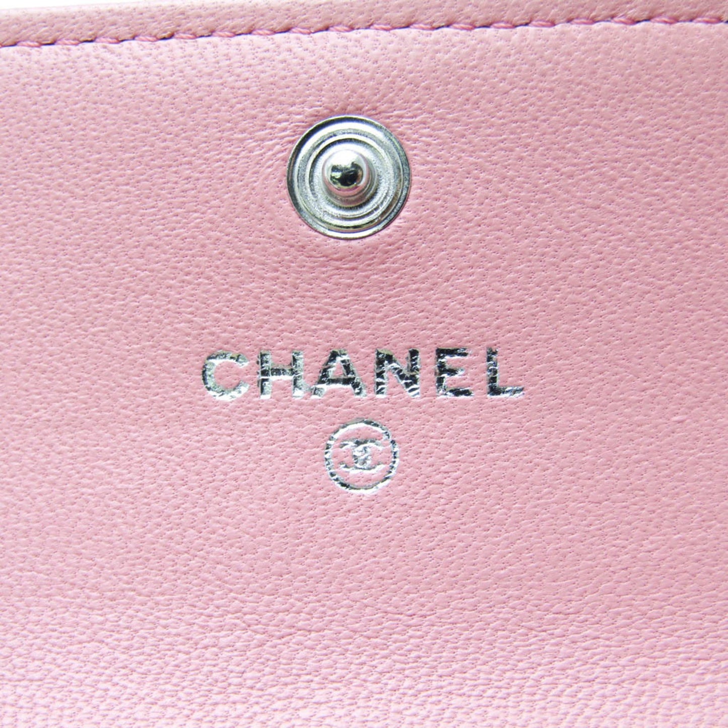 Chanel Camellia Pink Leather Wallet Accessories