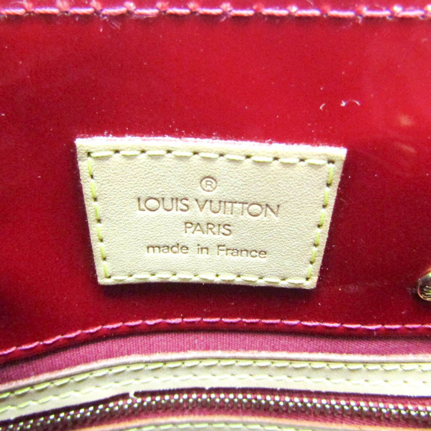 Louis Vuitton Reade Red Patent Leather Hand Bag