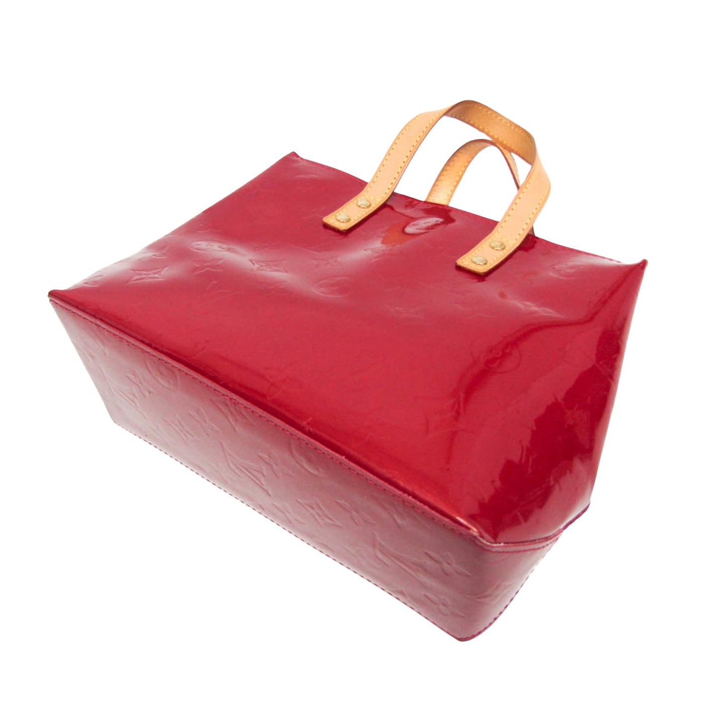 Louis Vuitton Reade Red Patent Leather Hand Bag