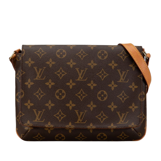 Louis Vuitton Musette Tango Brown Canvas Shoulder Bag