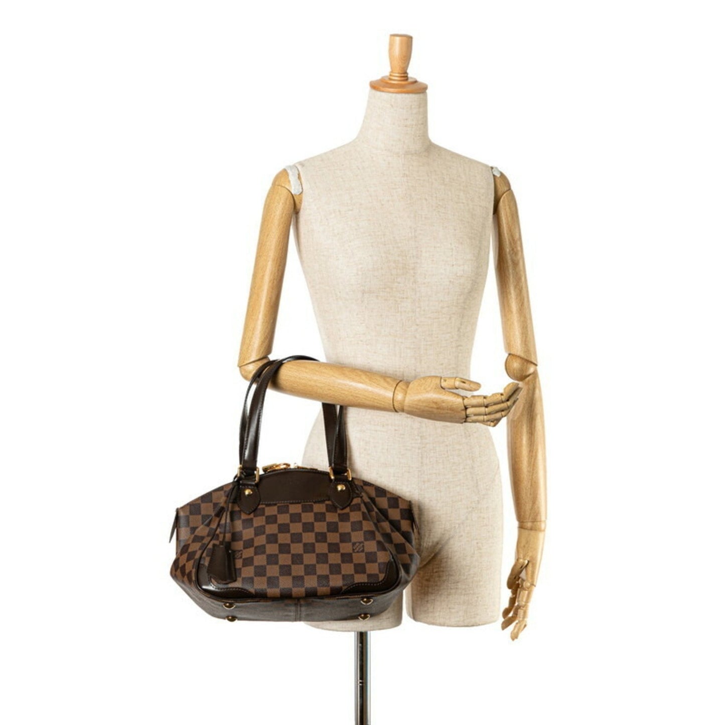 Louis Vuitton Verona Brown Canvas Hand Bag