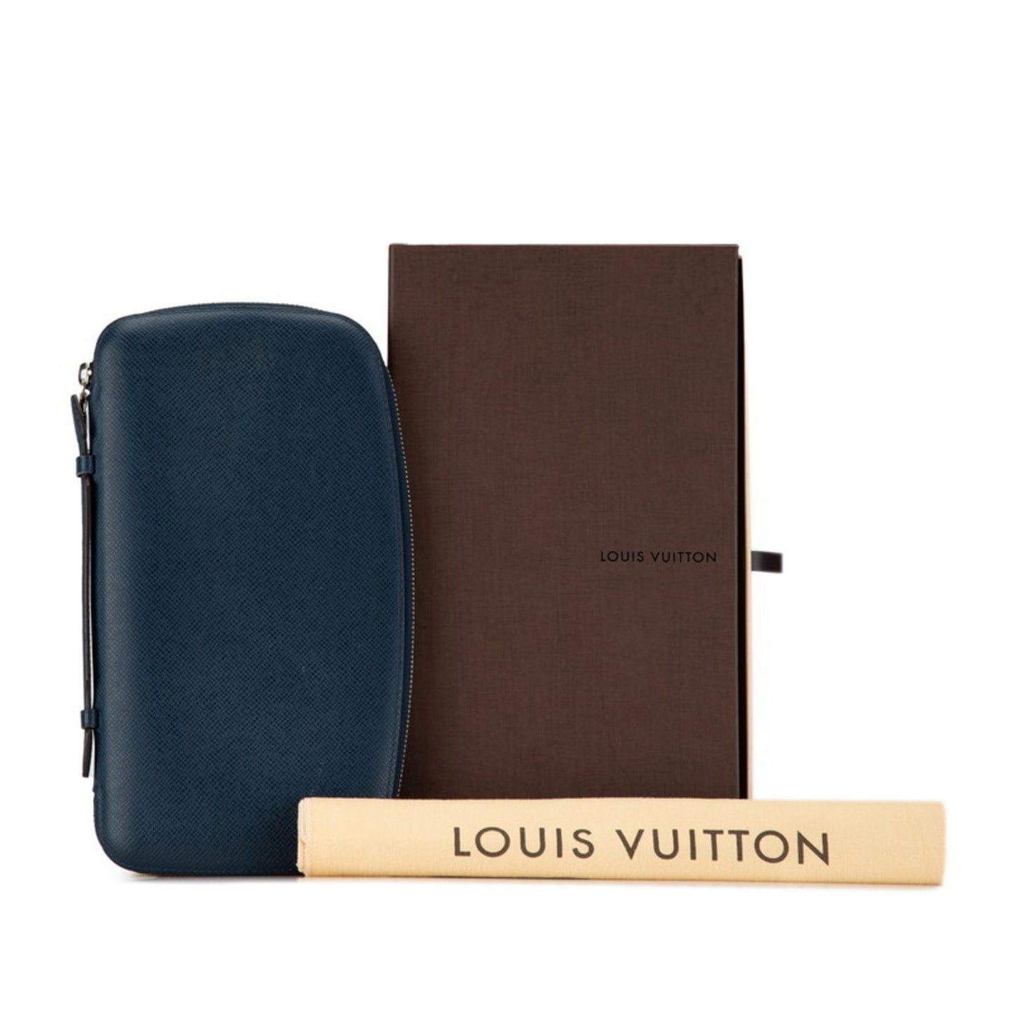 Louis Vuitton Atholl Navy Leather Wallet Accessories