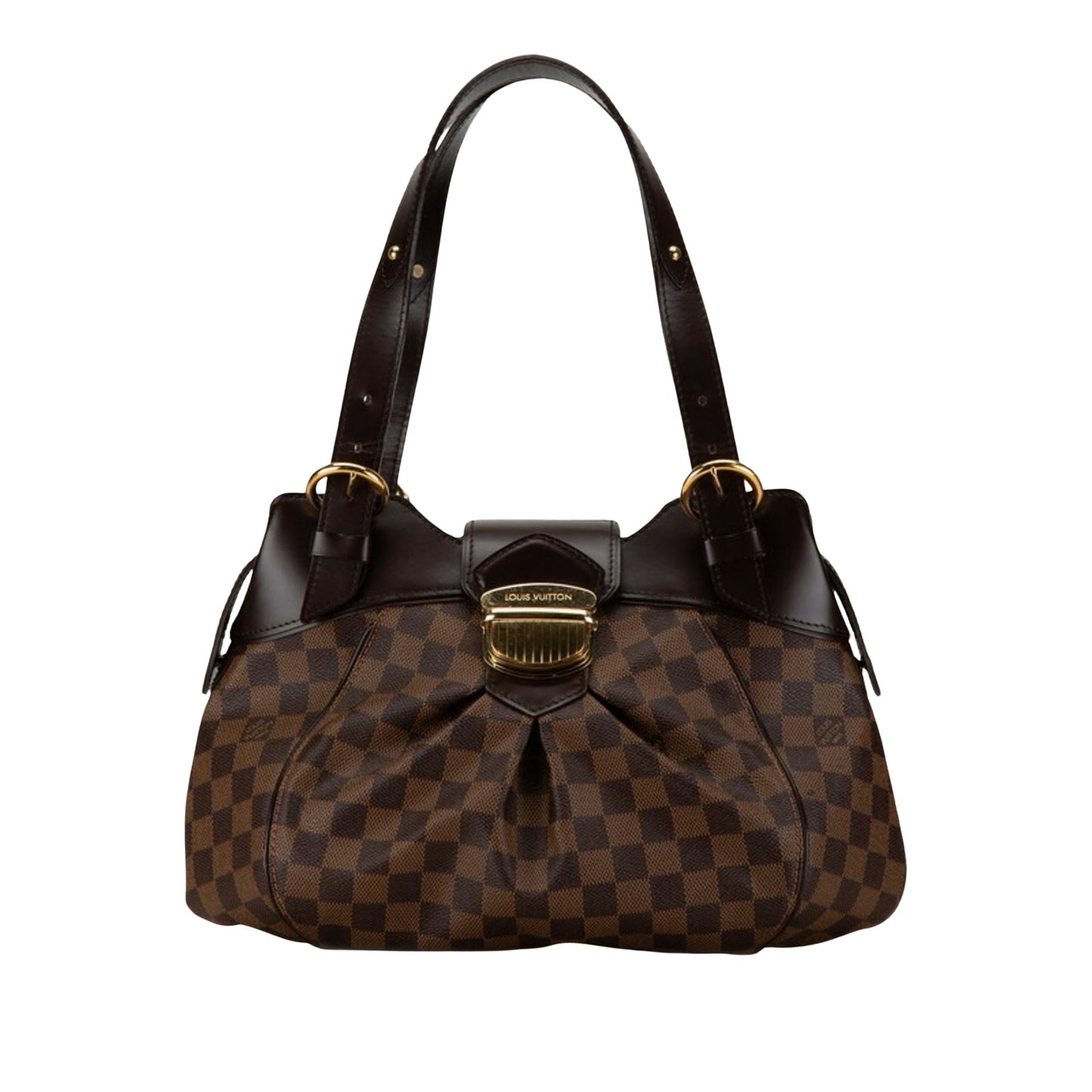 Louis Vuitton Sistina Brown Canvas Shoulder Bag