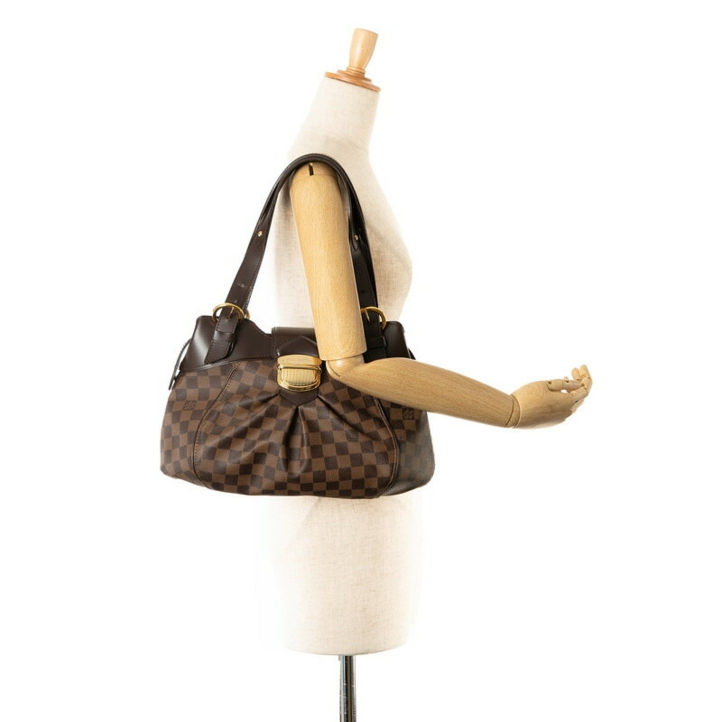 Louis Vuitton Sistina Brown Canvas Shoulder Bag