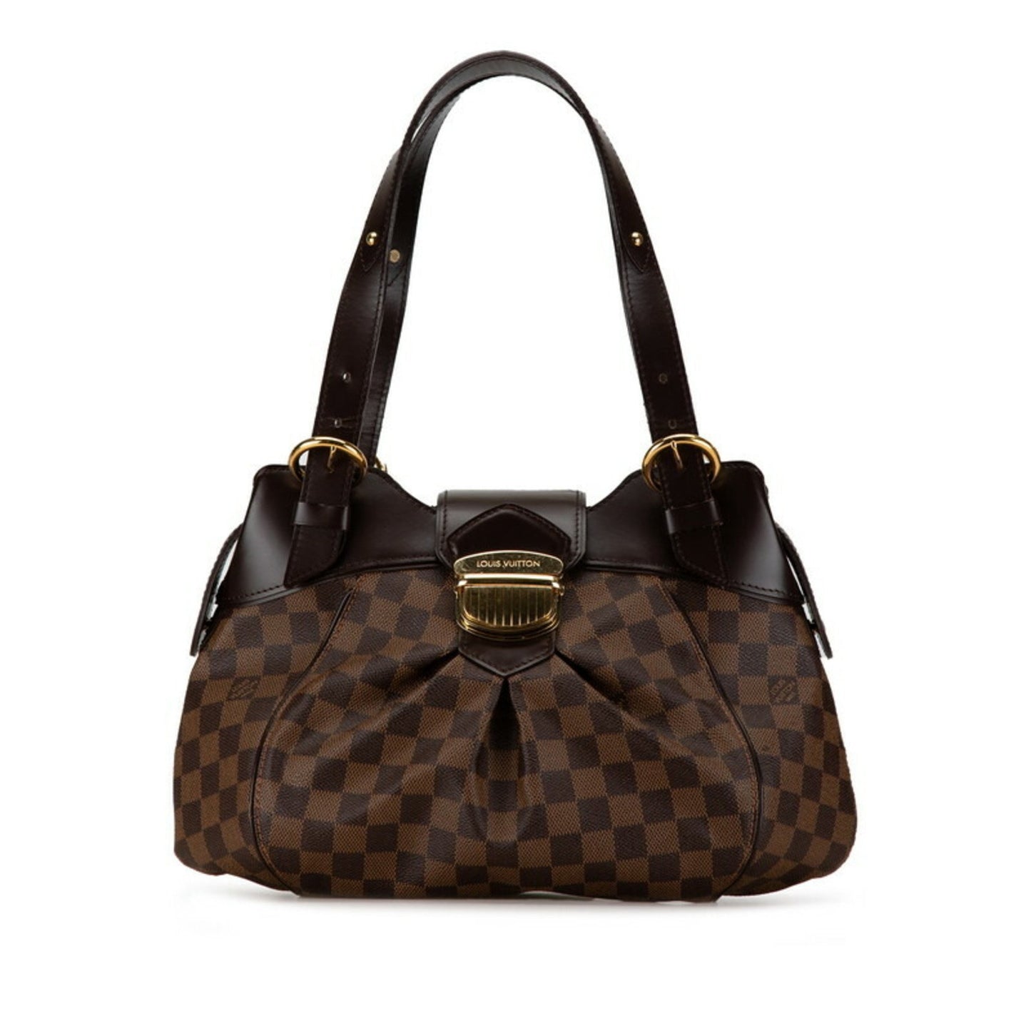 Louis Vuitton Sistina Brown Canvas Shoulder Bag