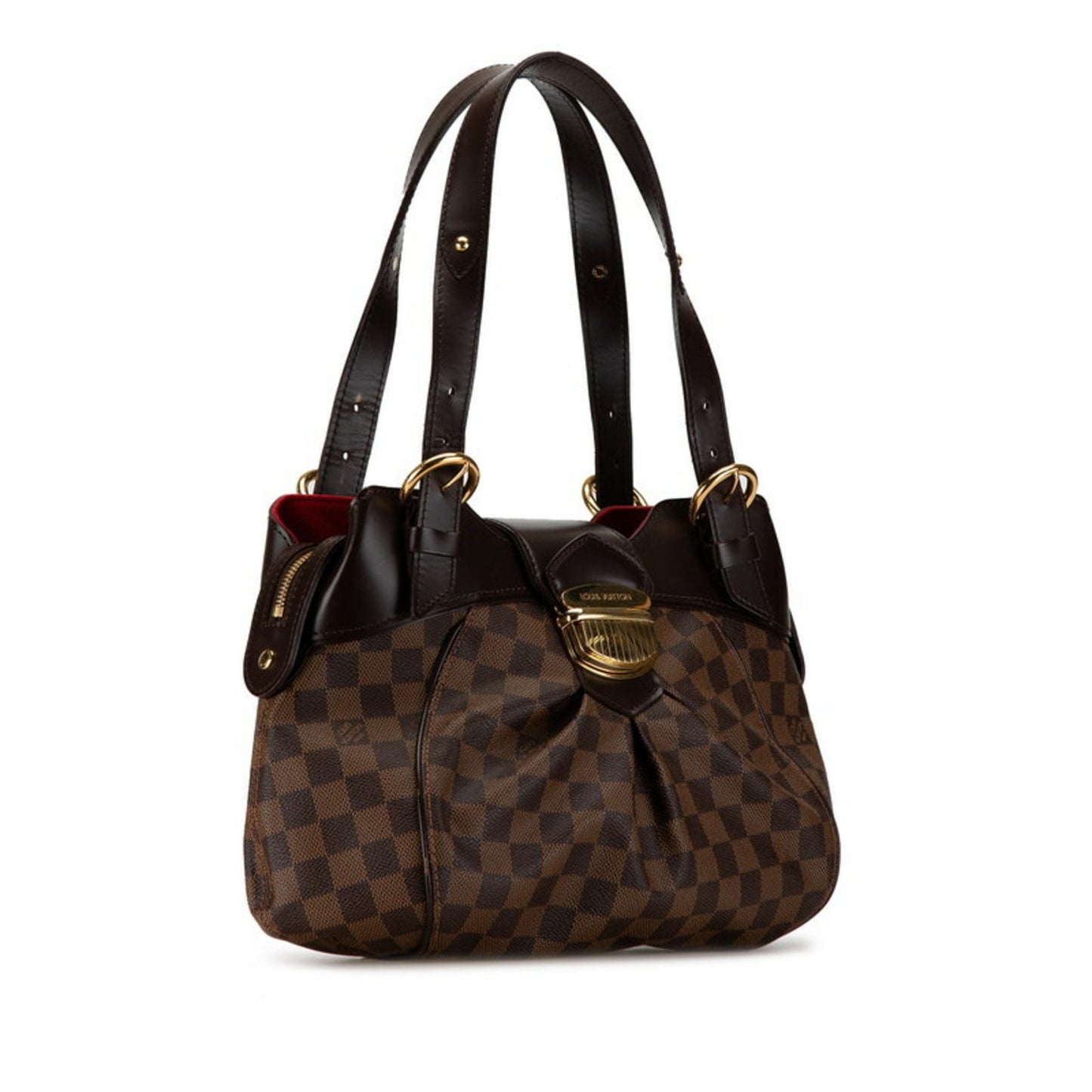 Louis Vuitton Sistina Brown Canvas Shoulder Bag