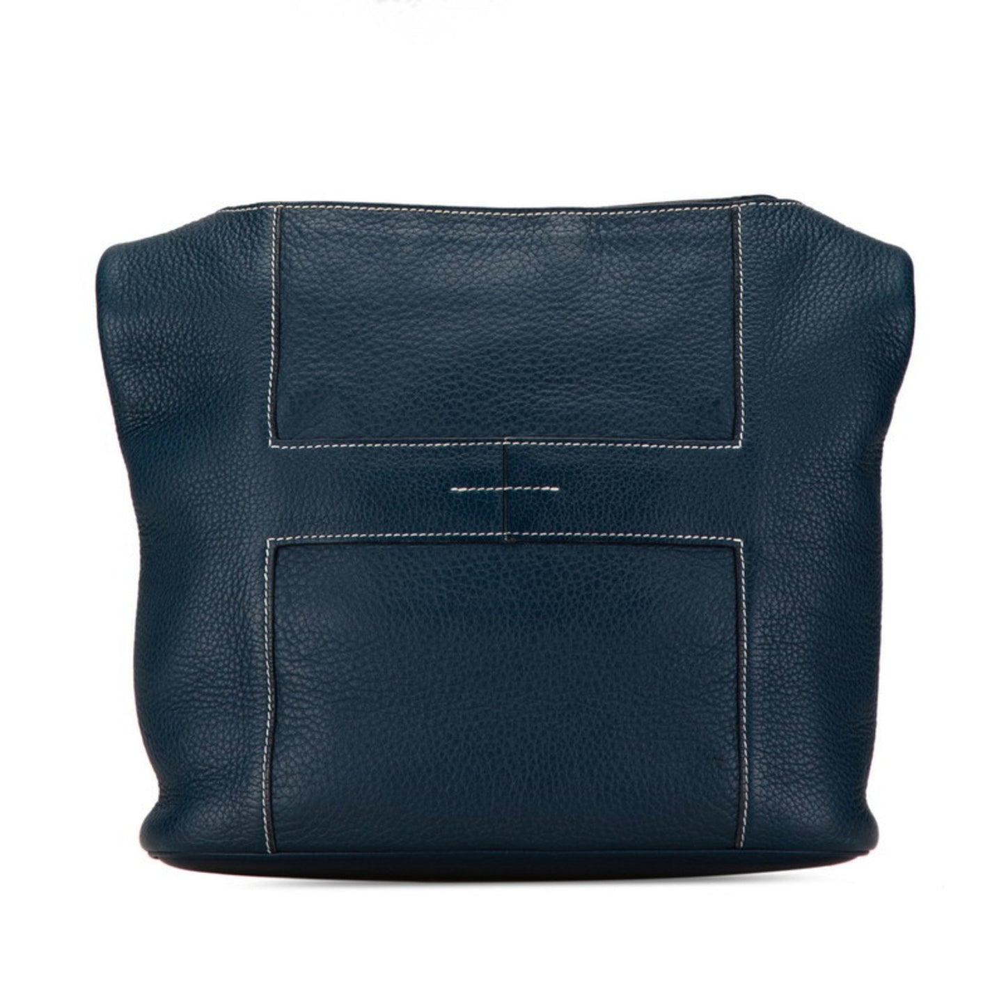 Hermès Goodnews Navy Leather Shoulder Bag