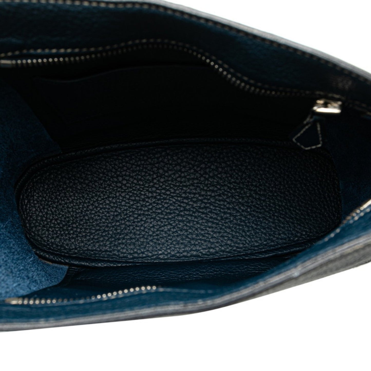 Hermès Goodnews Navy Leather Shoulder Bag