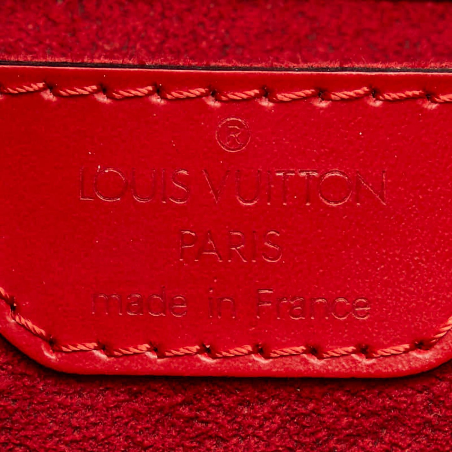 Louis Vuitton Saint Jacques Red Leather Shoulder Bag