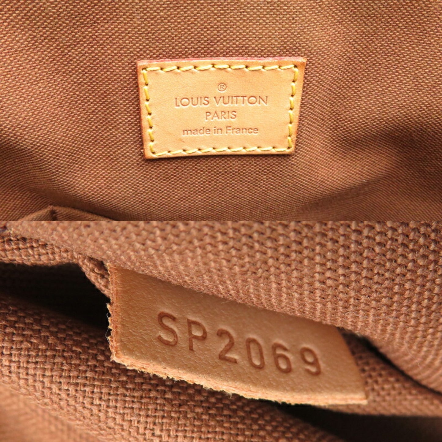 Louis Vuitton Tivoli Brown Canvas Hand Bag