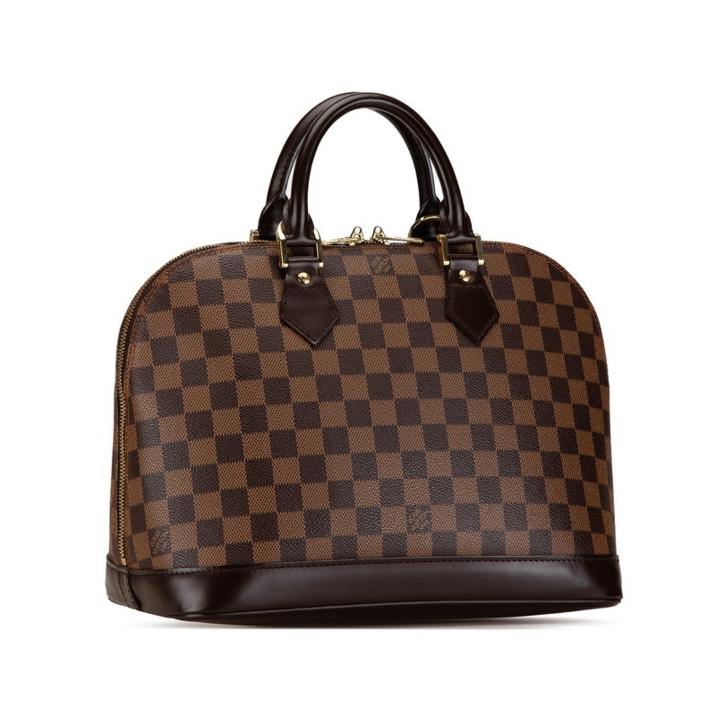 Louis Vuitton Alma Brown Canvas Hand Bag