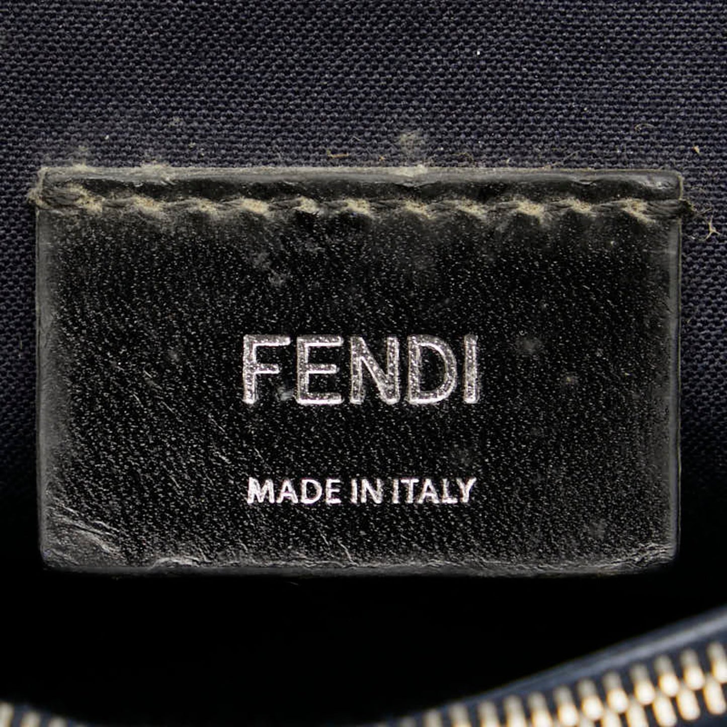 Fendi 2Jours Navy Leather Hand Bag