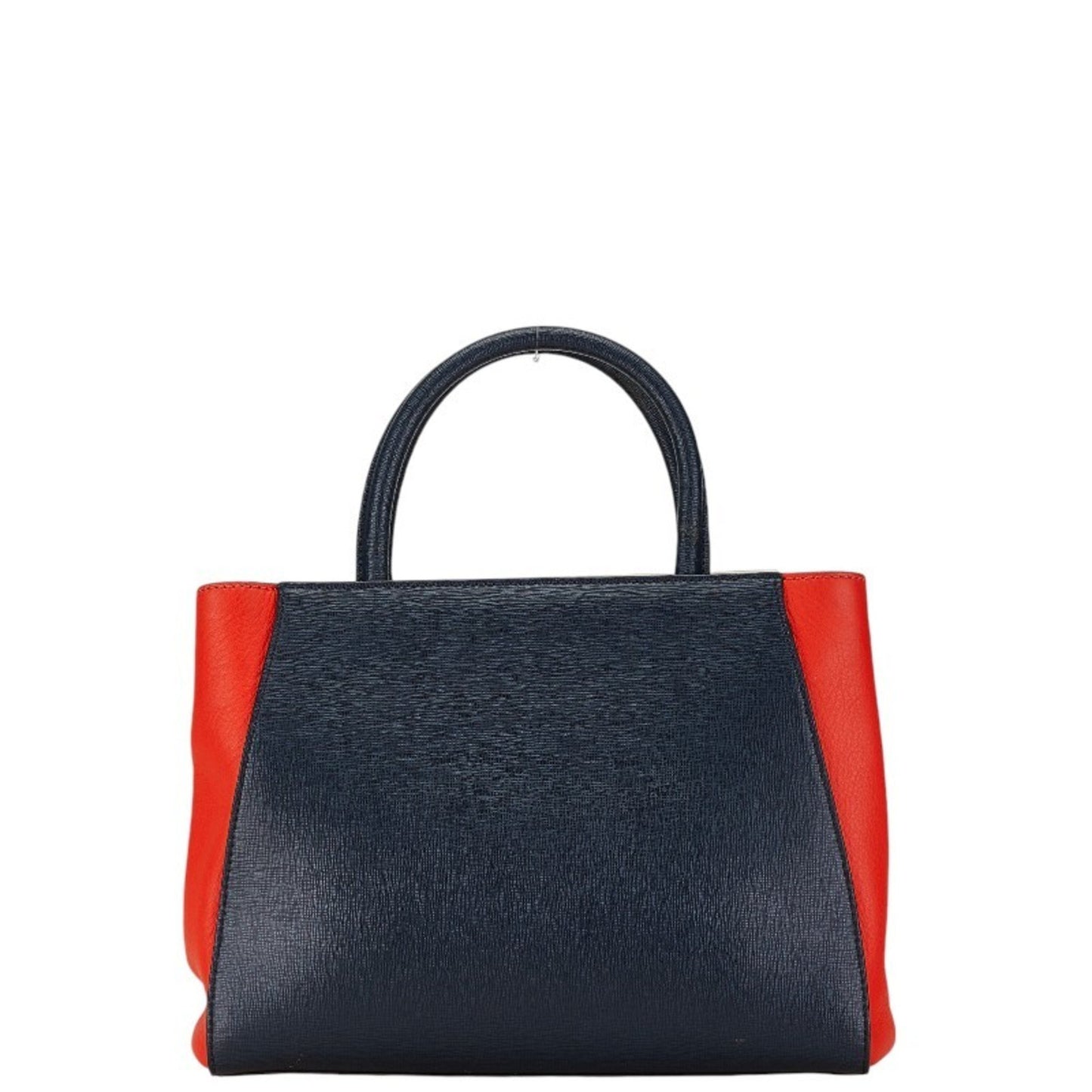 Fendi 2Jours Navy Leather Hand Bag