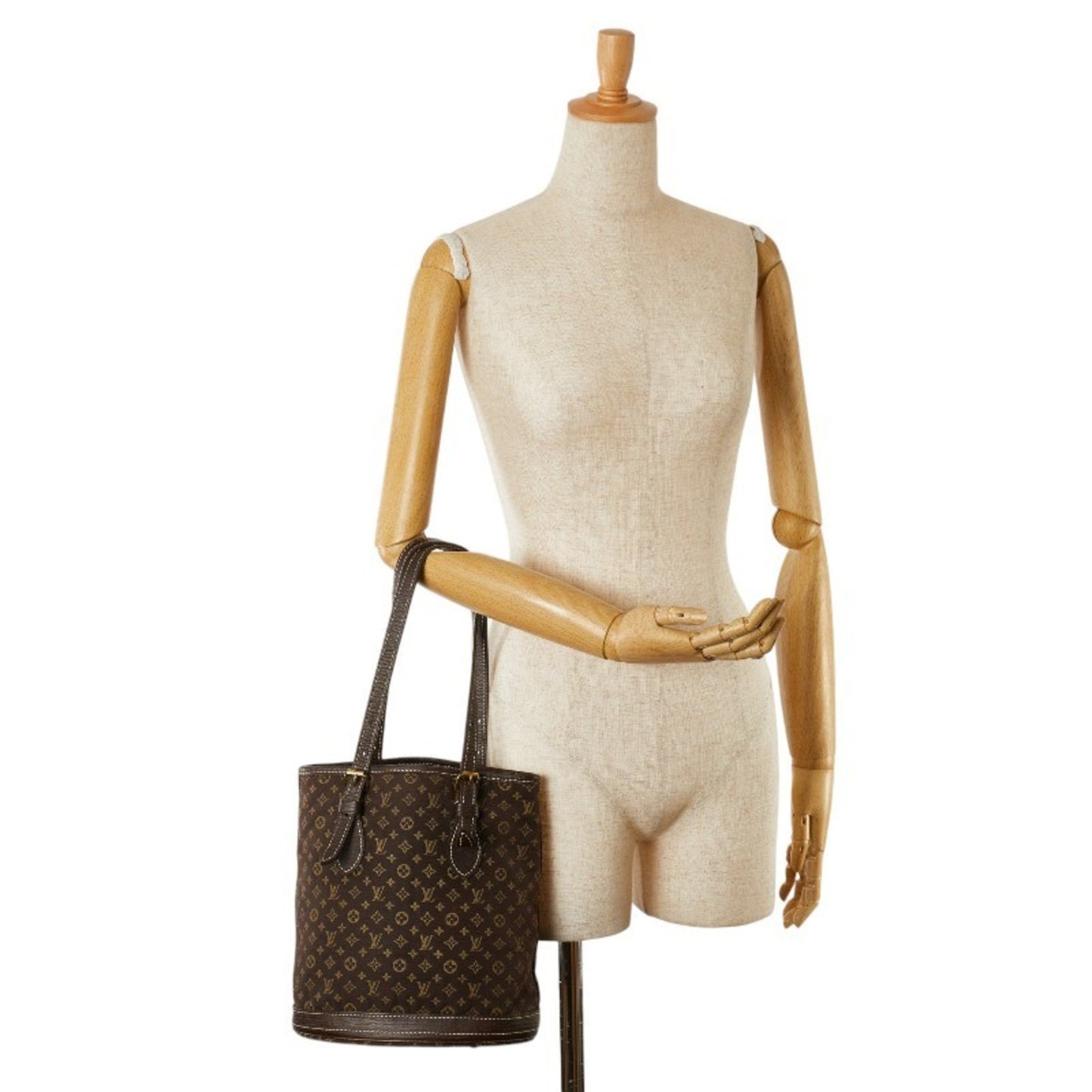 Louis Vuitton Bucket Brown Canvas Tote Bag