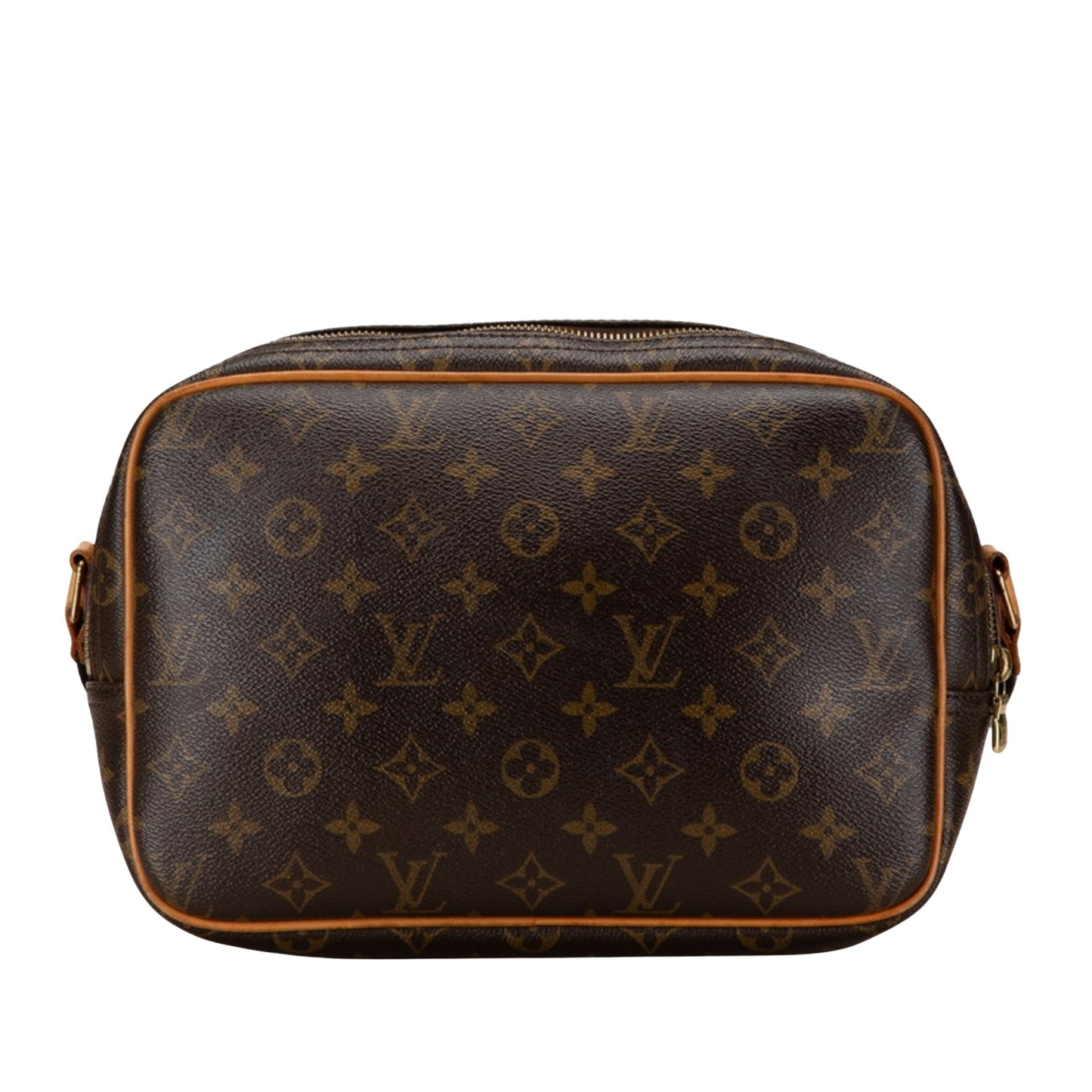 Louis Vuitton Reporter Brown Canvas Shoulder Bag