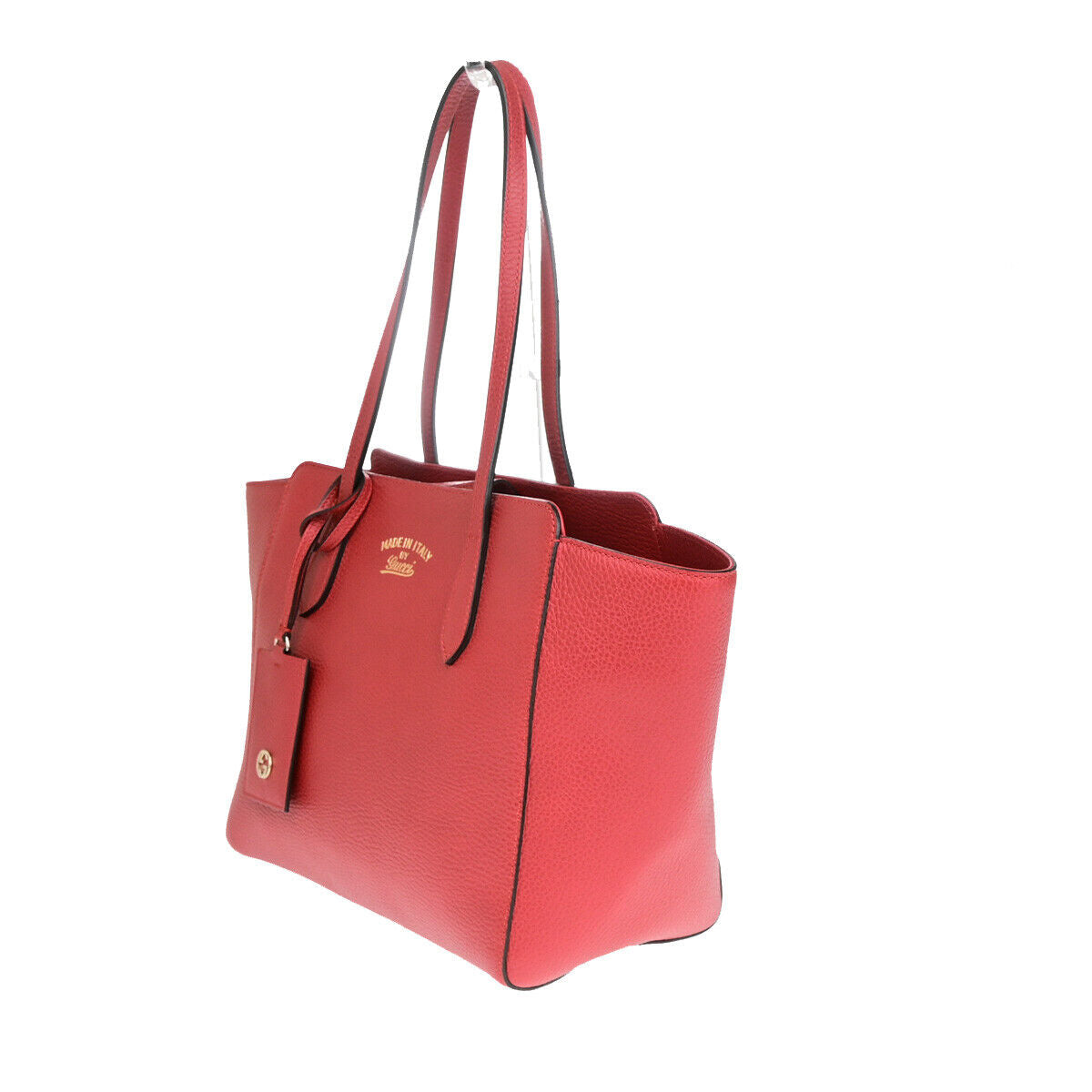 Gucci Swing Red Leather Tote Bag