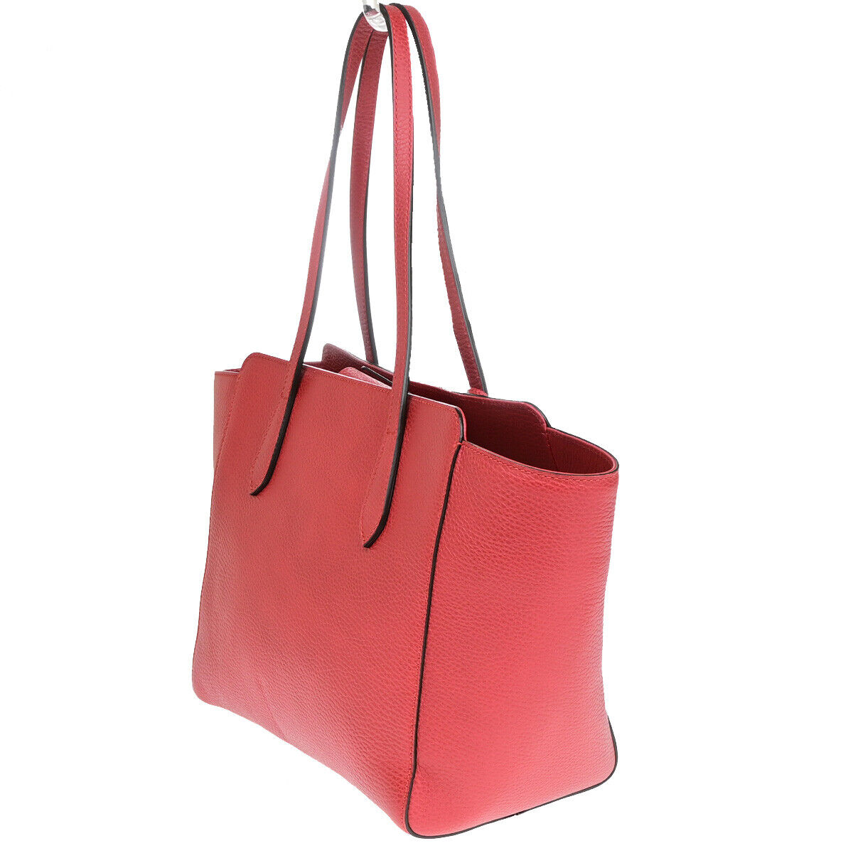 Gucci Swing Red Leather Tote Bag