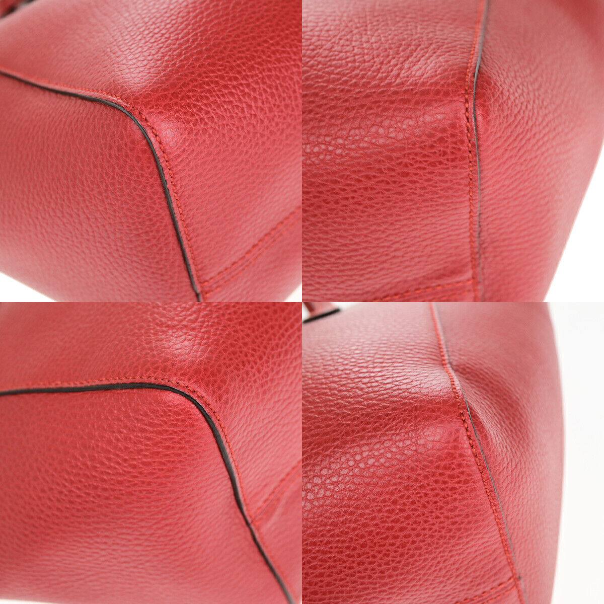 Gucci Swing Red Leather Tote Bag