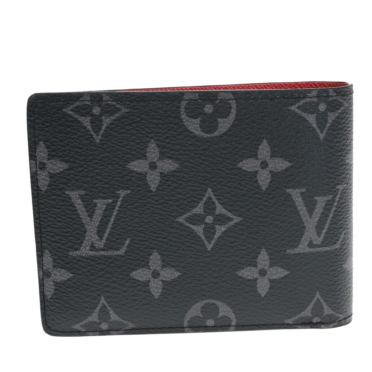 Louis Vuitton Portefeuille Black Canvas Wallet Accessories