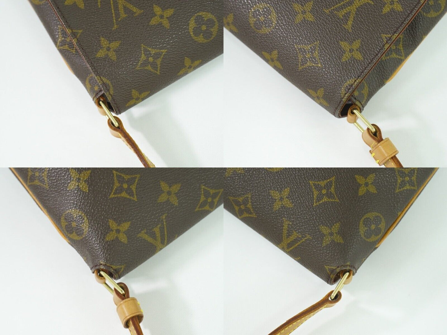 Louis Vuitton Musette Tango Brown Canvas Shoulder Bag