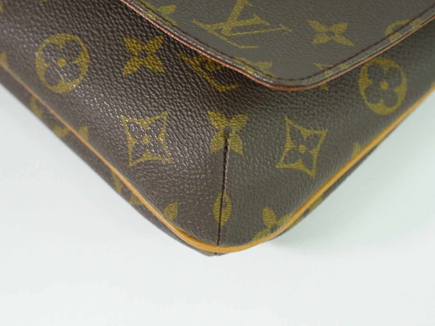 Louis Vuitton Musette Tango Brown Canvas Shoulder Bag