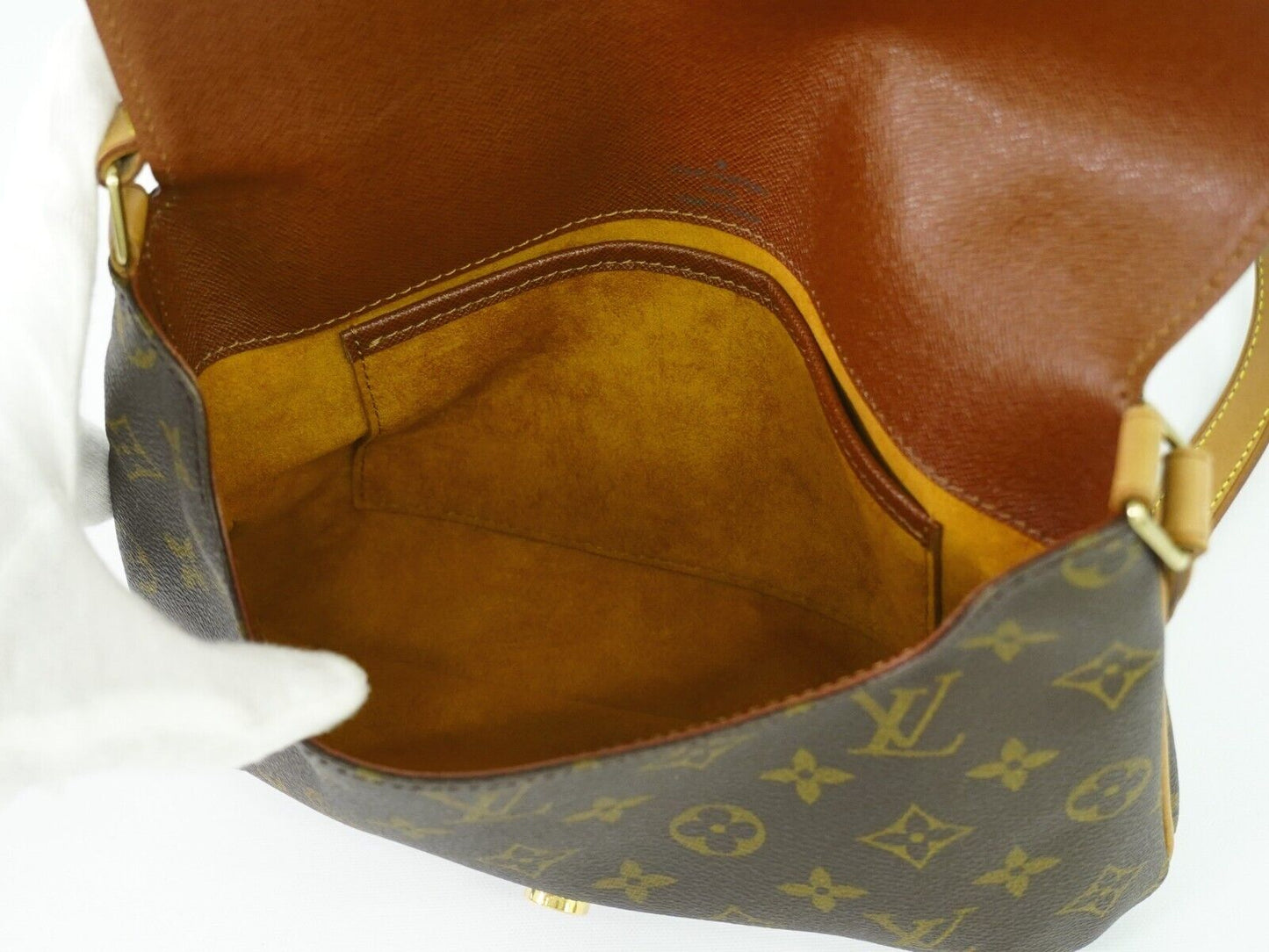 Louis Vuitton Musette Tango Brown Canvas Shoulder Bag