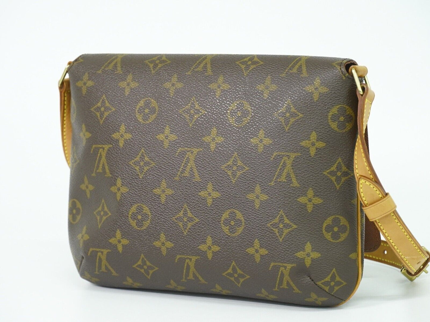 Louis Vuitton Musette Tango Brown Canvas Shoulder Bag