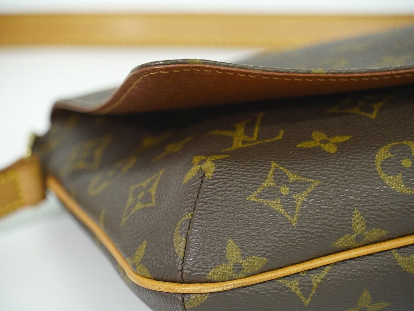 Louis Vuitton Musette Tango Brown Canvas Shoulder Bag