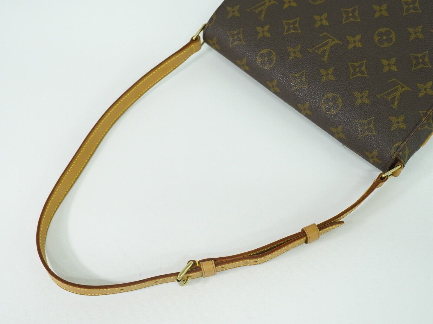 Louis Vuitton Musette Tango Brown Canvas Shoulder Bag