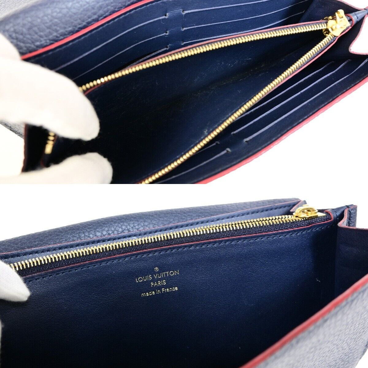 Louis Vuitton Capucines Navy Leather Wallet Accessories