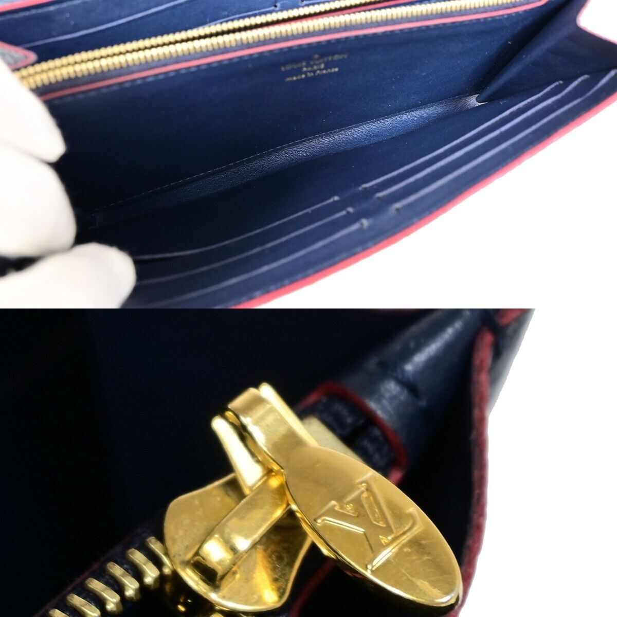 Louis Vuitton Capucines Navy Leather Wallet Accessories