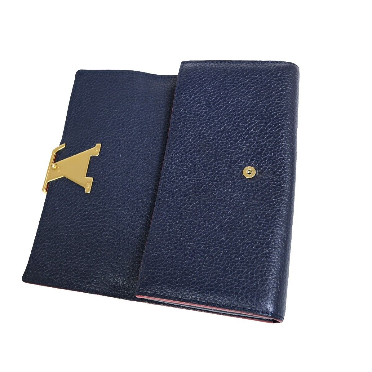 Louis Vuitton Capucines Navy Leather Wallet Accessories