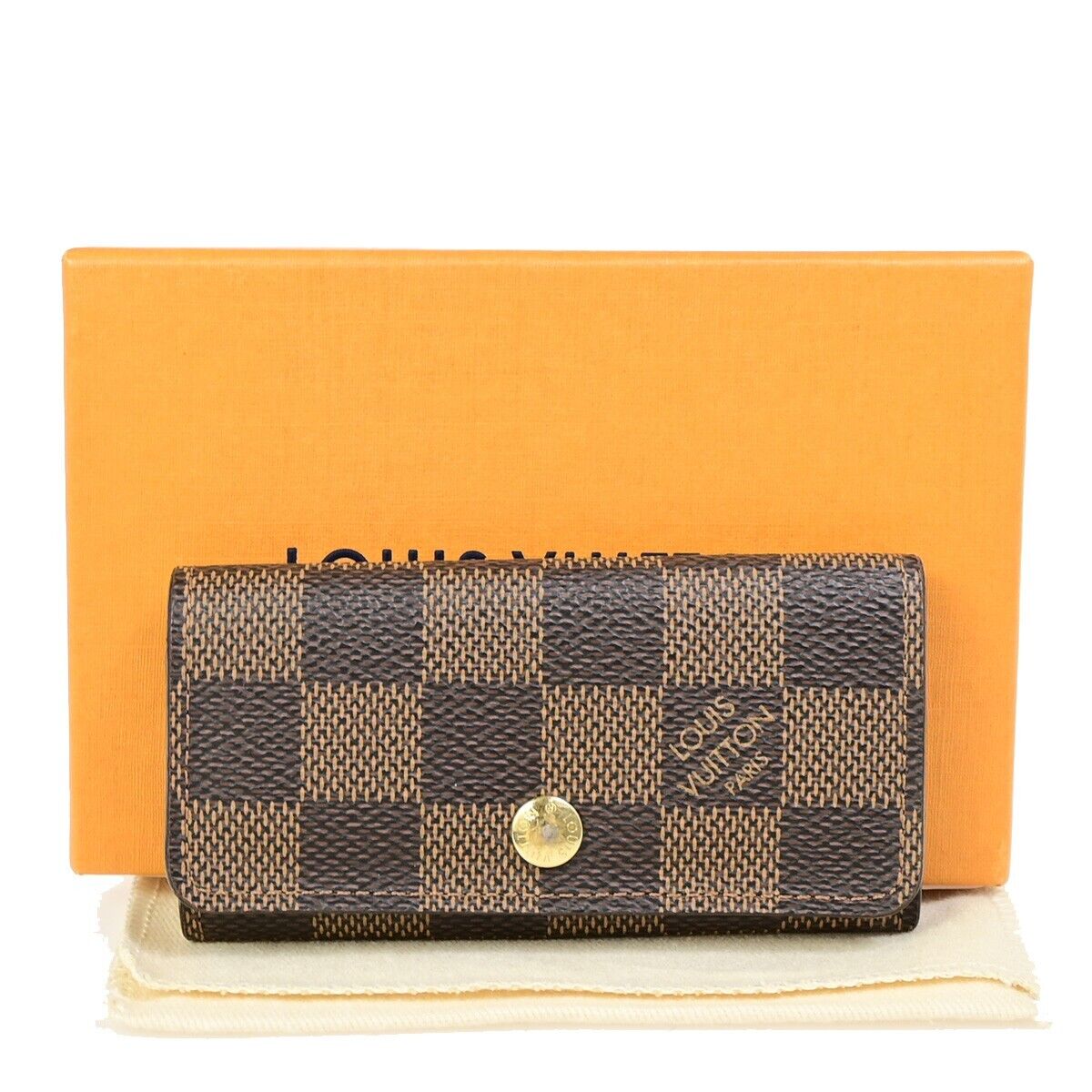 Louis Vuitton Porte clés Brown Canvas Wallet Accessories